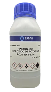 HIDROXIDO DE POTASSIO SOLUCAO 0,1N(M) EM ALCOOL METILICO 1L *SSP*