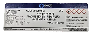 MAGNESIO EM FITA PURO (0,27MM x 3,2MM) 25G *SSP*