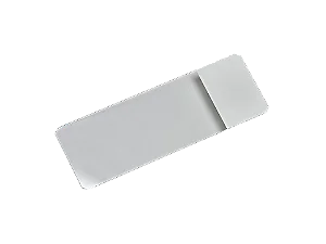 LÂMINA PARA AUTOMAÇÃO EXTREMIDADE BRANCA 45° LAPIDADA PARA JATO DE TINTA 26X76MM ESPESSURA 1 A 1,2MM