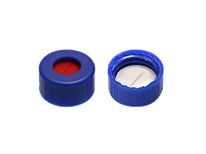 TAMPA DE ROSCA MAGNETICA AZUL 18MM COM SEPTO PTFE SILICONE BRANCO FURO 8MM