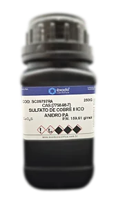SULFATO DE COBRE II ICO ANIDRO PA 250G