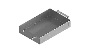 BANDEJA DE ACO GALVANIZADA 60X40X15CM COM ALCA