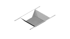 FORMA PARA CONCRETO FORMATO TRONCO PIRAMIDAL 60 GRAUS 40X40X16