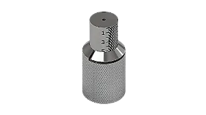 MEDIDOR DE FLUENCIA 1/50 EM ACO INOX