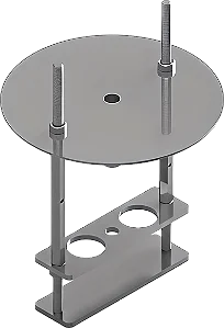 SUPORTE PARA PONTO DE AMOLECIMENTO DE RESINA RING AND BALL EM INOX