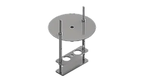 SUPORTE PARA PONTO DE AMOLECIMENTO DE RESINA RING AND BALL EM INOX