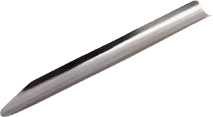ESPATULA CANALETA EM CHAPA DE ACO INOX COMP. 180MM
