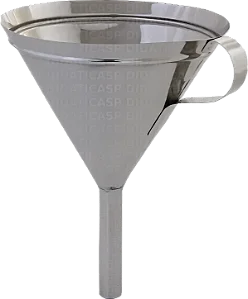 FUNIL EM ACO INOX COM OU SEM ALCA 1L