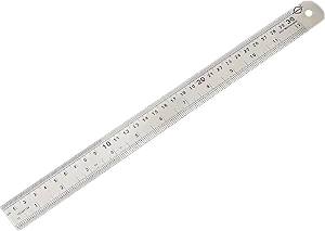 REGUA EM ACO INOX COMP. 1000MM
