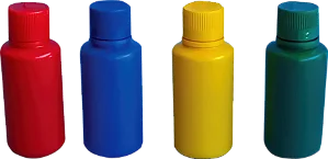 FRASCO DE PLASTICO COLORIDO AMARELO 500ML