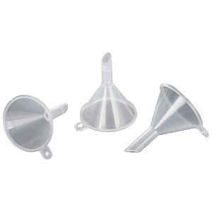 FUNIL ANALITICO DE PLASTICO (PP) 200ML 100MM