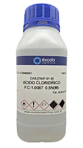 ACIDO CLORIDRICO SOLUCAO 0,5N (M) EM ETANOL 1L CAS 7647-01-0 *SSP*