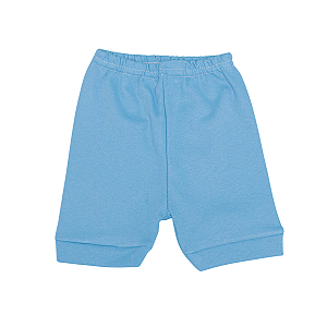 SHORTS LISO AZUL