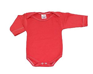 BODY VERMELHO MANGA LONGA UNISEX