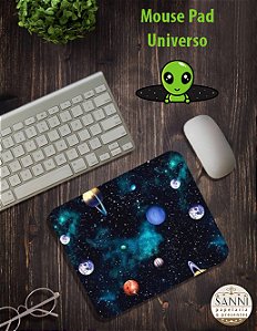 Mouse Pad estampado - Tema: Universo.
