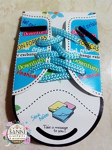 Stick notes - Modelo: Tênis.