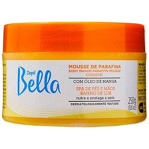 Mousse de Parafina Corporal Depil Bella com Óleo de Manga 250g