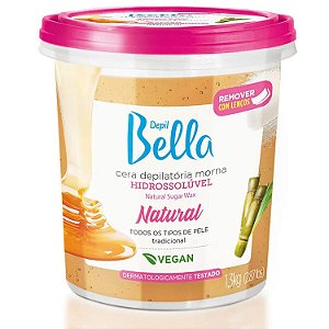 Cera Hidrossolúvel Depil Bella Natural Morna 1,3kg
