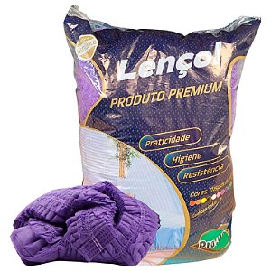 Lençol Descartável Protdesc Com Elástico 20gm² Lilás 10un