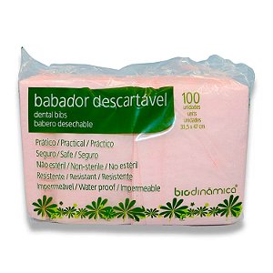 Babador Descartável Biodinâmica Pct 100un