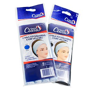 Faixa de Cabelo Atoalhada Com Velcro Santa Clara