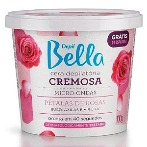 Cera Depil Bella para Microondas Petalas de Rosa 100g