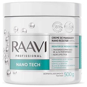 Creme de Massagem Raavi Fittie Nano Redutor 500g