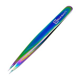 Pinça Sobrancelha Ella Beauty Ponta Fina Multicolor