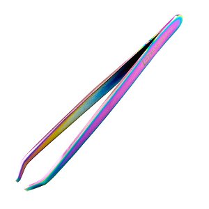 Pinça Sobrancelha Ella Beauty Diagonal Ponta Reta Multicolor