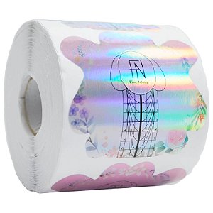 Molde Adesivo Fan Nails Alongamento de Unha Furtacor Rolo 300un