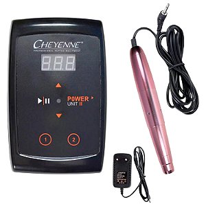 Dermógrafo Cheyenne Micropigmentação Rose + 10 Agulha Fácil Click
