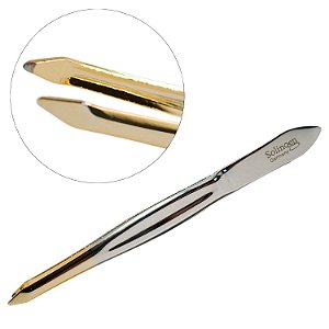 Pinça Sobrancelha Solingen Ponta Fina Triangular 9cm