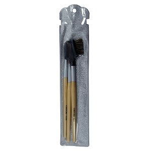 Kit Pincéis Chucri para Design Sobrancelhas 3un