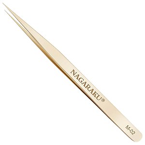 Pinça Nagaraku Extensão de Cílios M-02 Gold