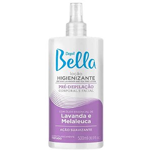 Loção Higienizante Depil Bella Pré-Depilação Facial Corporal Lavanda e Melaleuca 500ml