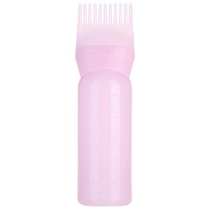 Frasco Plástico Aplicador para Tintura de Cabelo com Pente de Raiz 170ml