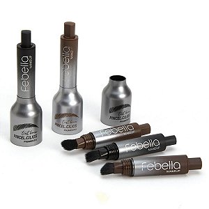 Tint Brow Pincel Cílios Febella Pigmento Temporário para Sobrancelha