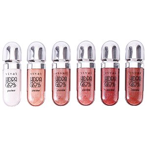 Hidra Gloss Vivai Nude 6 Cores Lindas com Brilho Intenso e Hidratação Profunda 7ml