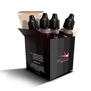 Kit Pigmentos Orgânicos RB Kollors Micropigmentação Iniciantes 4 Cores 5ml