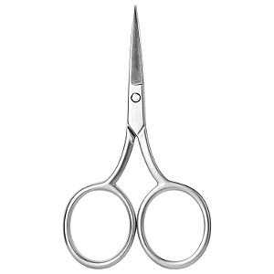 Tesoura Sobrancelha Cabo Ergonômico Ponta Fina Aço Inox 9cm