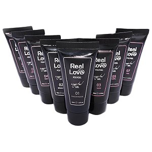 Polygel Crystal Real Love para Construção de Unhas Secagem Cabine Uv/Led 30ml