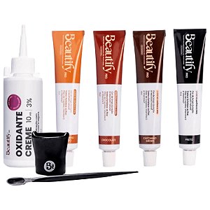 Tintura para Sobrancelhas e Cílios Beautify Pro Fios Pelos e Barba 10gr