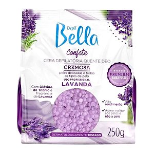 Cera Depilatória Quente em Confete Depil Bella Cremosa Lavanda 250g