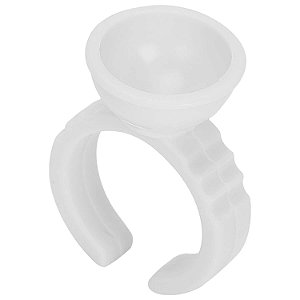 Anel Porta Cola para Alongamento de Cílios sem Divisória 100un