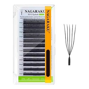 Cílios Nagaraku 5D U Air Series para Extensão Volume Egípcio