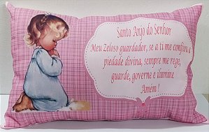 Almofada Menina Orando Xadrez