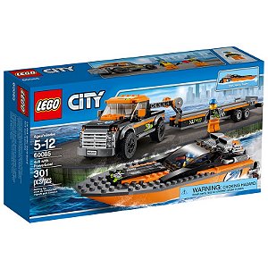LEGO City - 4x4 com Barco a Motor 60085
