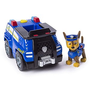 Patrulha Canina - Boneco com Veículo Chase Transforming Police Cruiser