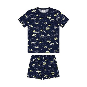 Pijama Infantil Masculino Astronauta Marinho Alakazoo