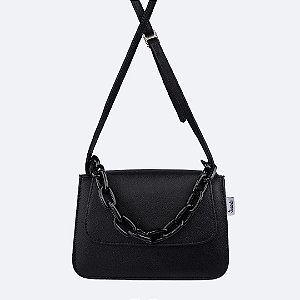 Bolsa Tiracolo Tweenie Corrente Preta Pampili